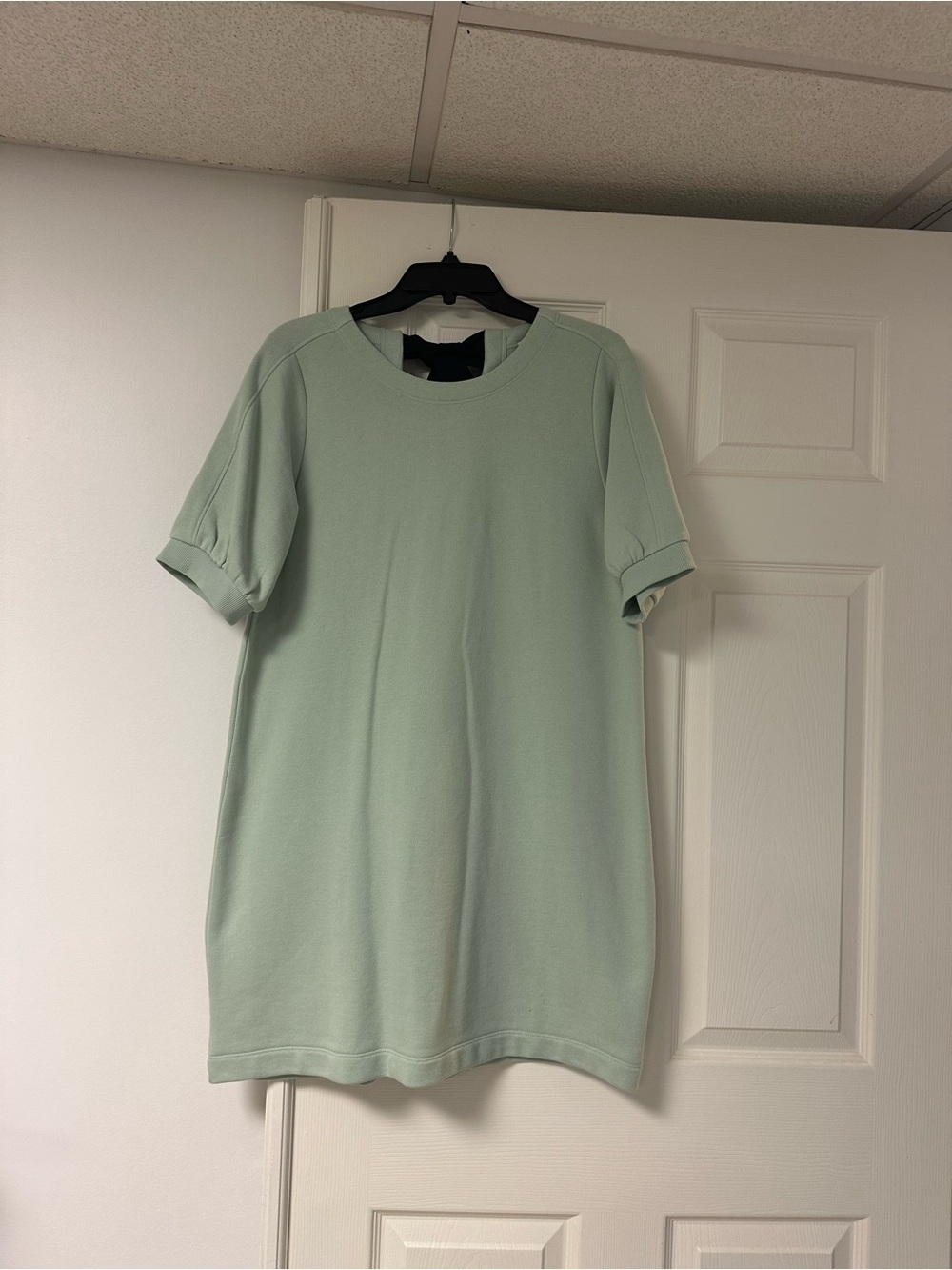 Sage green short sleeve dress